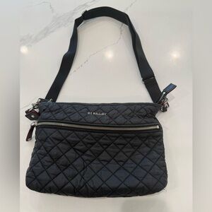MZ Wallace Crosby black quilted nylon  Crossbody Bag One size